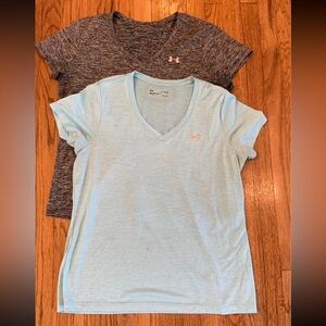 Under Armour HeatGear Dri fit V-Neck T-Shirts
